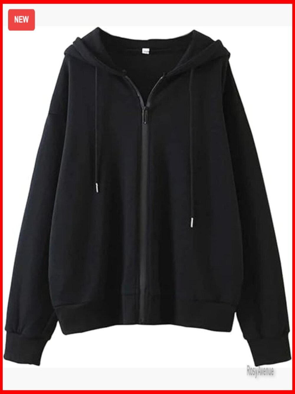 Vintage Oversized Zip Up Hoodie with Pockets Fleece Lined